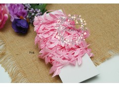 Leaf garland trim, Pink - 1 meter